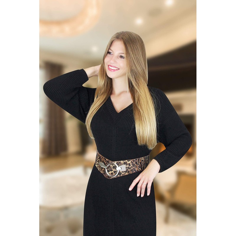 Vanessa & Melissa Ladies Elastic Waist Belt 6cm Wide Waist