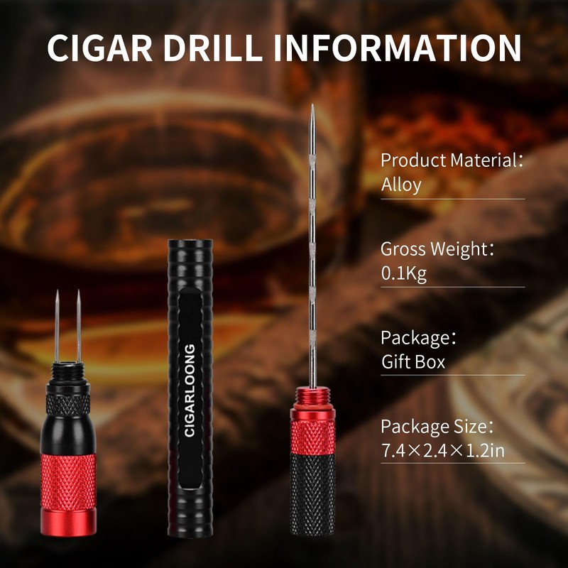 HANCIGAR 4-in-1 Cigar Punch Enhancer Tool Built-in Nubber Punch &