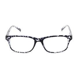 Readers Readers.com Reading Glasses: The Williamsburg Bifocal, Plastic Retro Square Style for Men and Women - Black Tortoise, 1.75