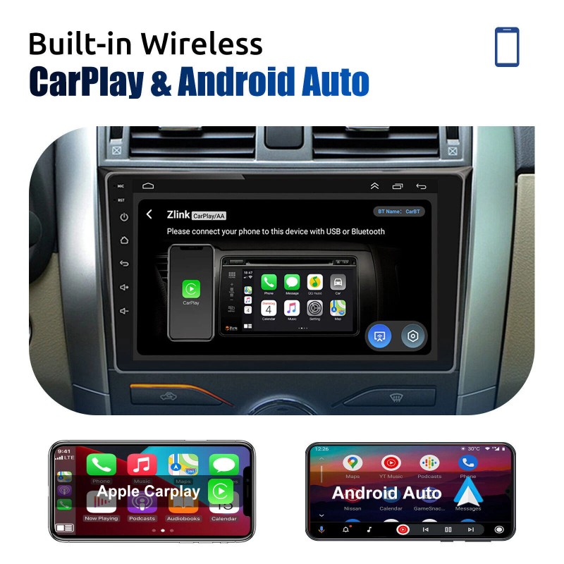 JOYINCAR Apple Carplay For Toyota Corolla Android 13 Car Stereo