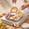 Biubumtu Egg Frying Pan Nonstick - 3 Section Egg Skillet