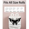Gojoquanzhou Animal Butterfly Toliet Paper Holders Stand, Black Metal Toilet