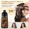 Chestnut Brown Hair Dye Shampoo 3 in 1, Shampoo para