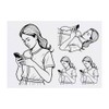 4 x 'Woman Using A Smartphone' Temporary Tattoos - Water