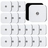 TENS Unit Replacement Pads, 20PCS 3.5mm Snap Electrode Pads, Self-Adhesive