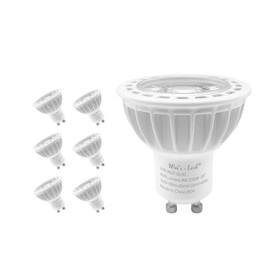 wei's-l.e.d 8W GU10 Led Bulbs, High Power, 800 Lumens, 38 Degree, Replace 85W Halogen Equivalent, 110V Voltage MR16 Bulb Dimmable! 6 Pack. 2700K or 5000K, Warm White or Daylight. (2700K Warm White)