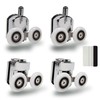 Valaw 23mm Shower Door Wheel Rollers Top and Bottom (4-Pack)