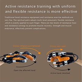 Guantes De Robot De Rehabilitación, Brazalete De Muñeca para Entrenamiento, Equipo De Rehabilitación, Protector De Protección para Alisar Los Dedos...