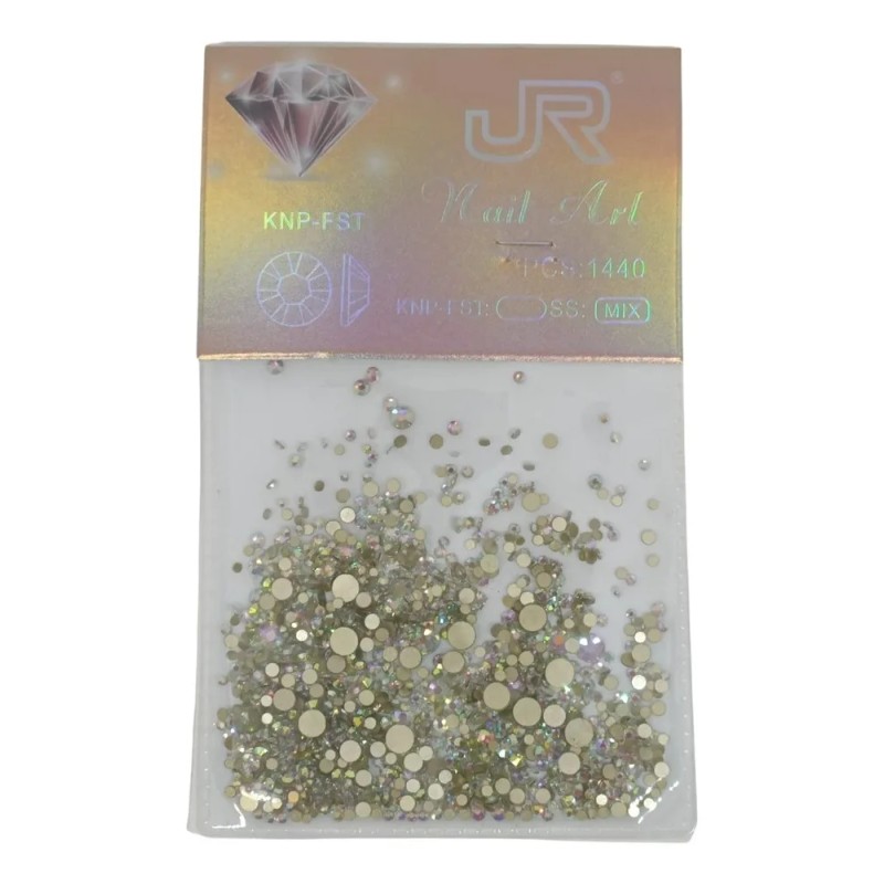Bolsa Con Piedras Para Uas 1440pzs Cu Cristal
