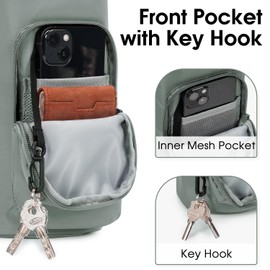 Ceneda Water Bottle Carrier Bag with Phone Pocket 32oz 40oz Tumbler Insulated Water Bottle Holder with Adjustable Shoulder Strap Carrier Sling Bag (Grey)