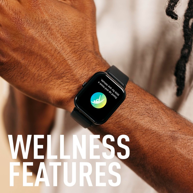 Reflex Active Series 23 Black Strap Fitness Calling Smart Watch