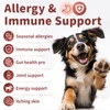 POPPAW Dog Allergy Chews, Probiotics Supplement for Dogs Seasonal Allergies