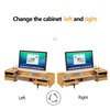 VPABES Office Desk Organizer with Drawers, 2-Tier Computer Holder Monitor
