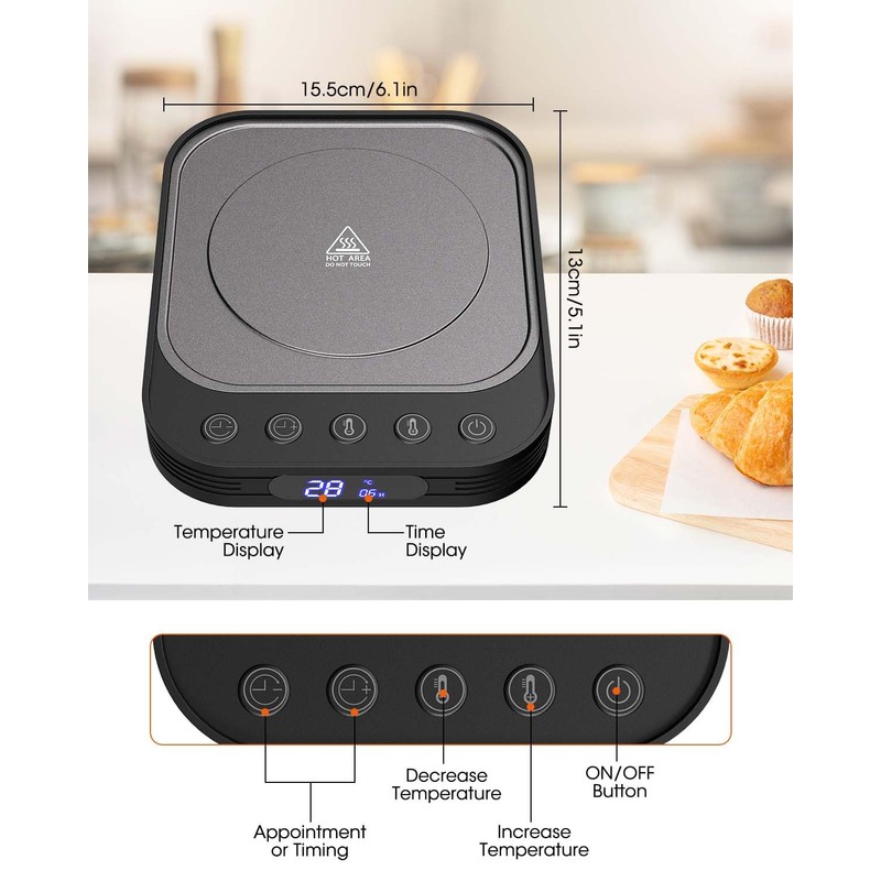 Sourdough Starter Warmer Mat - 24H Timer - Precise 1°C