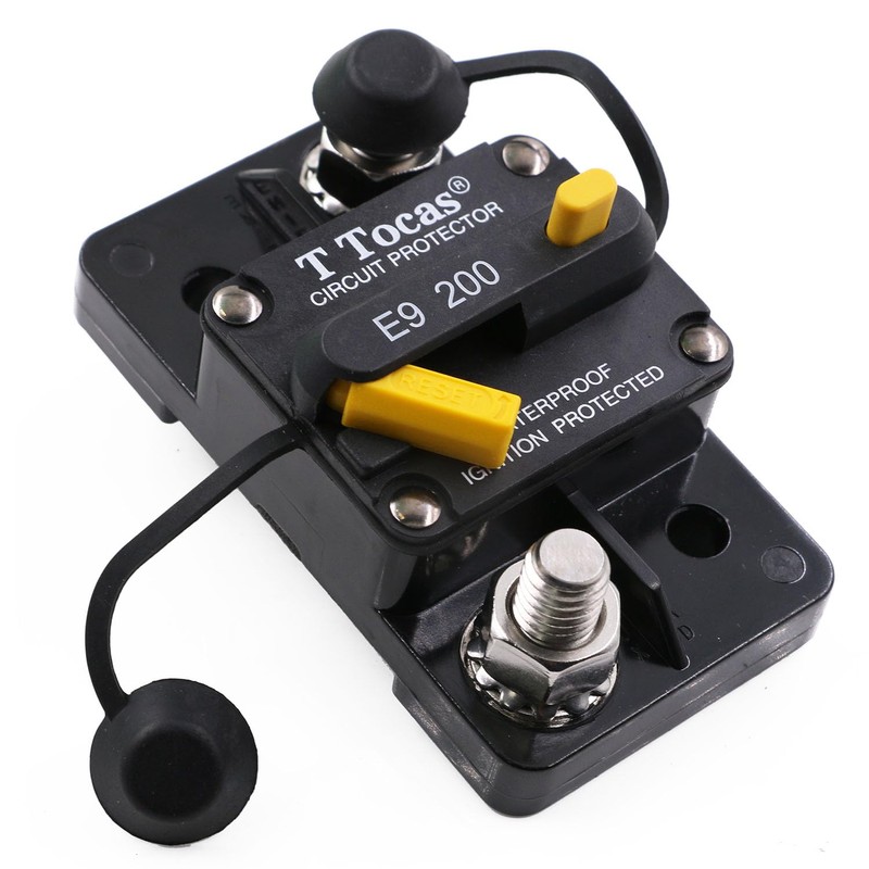 T Tocas E9 3/8" Studs 200 Amp Circuit Breaker with