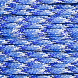 PARACORD PLANET 250' Spool Nylon 550Lb Type Iii 7 Strand Paracord Bucky Blue Camo
