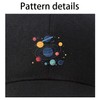 Solar System Baseball Cap Golf Dad Hat Unconstructed Plain Cap