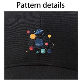 Solar System Baseball Cap Golf Dad Hat Unconstructed Plain Cap Adjustable Classic Cotton Hat Men Women