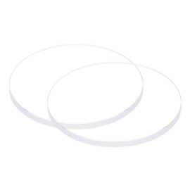 HARFINGTON 2pcs Watch Clear Crystal Lens Glass 28mm Dia. 2mm Thick Round Flat Mineral High Transmittance Watch Glass Replacement Part for Watchmaker Repair