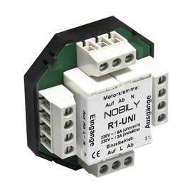 Nobily * * * ROLLER SEPARATION Relay (2 Motors) Relay Single Relay, Shutter Relay Single Control Central Control Group Control Motor Tubular Motor for Roller Shutter Drives EAN: 4260355821941