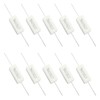 Waziaqoc 10PCS 5W 10 Ohm Ceramic Resistor Set, PCB Mount,