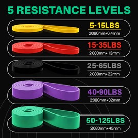 Resistance Bands- Pull Up Assist Resistance Exercise Bands Exercise Loop Bands,for Working Out, Fitness, Training, Physical Therapy Pouch for Workout Home Gym Exercise for Men and Women