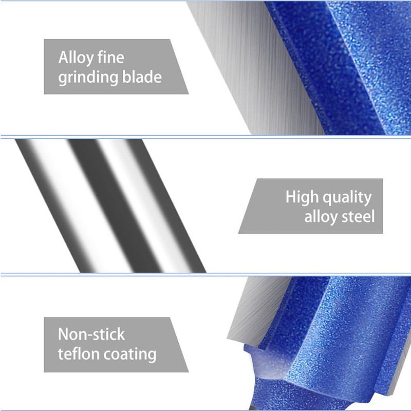 Wolfride 4pcs Straight Cut Router Bits 1/4-Inch Shank Double Flute