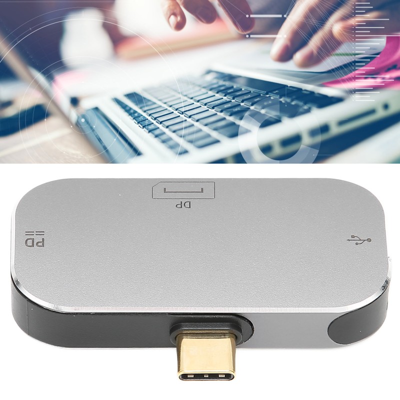 USB C to DP Converter Multifunctional Plug and Play Portable