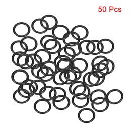 sourcingmap Nitrile Rubber O-Rings 6mm OD 4mm ID 1mm Width, Metric Sealing Gasket for Automotive Machine Plumbing, Pack of 50