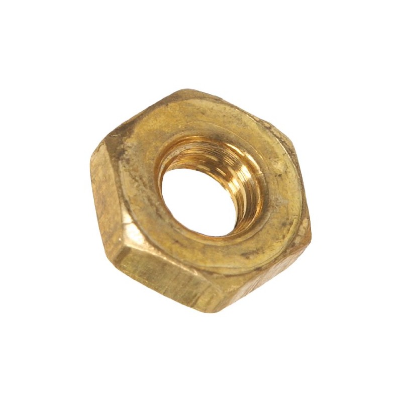 Hillman 1109 Brass Hex Nut 8-32 in. 48-Pack