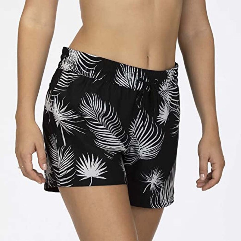Hurley Junior's Standard Floral Active 5" Inch Volley Short, Black