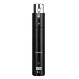 Inline Microphone Preamp Lossless Amplification Dynamic Active Inline Mic Booster Preamplifier with 28dB Gain for Broadcasting Live Streaming Black