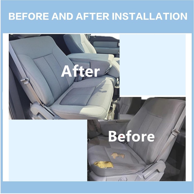 FZJDSD Gray Cloth Driver Side Bottom Replacement Seat Cover Compatible