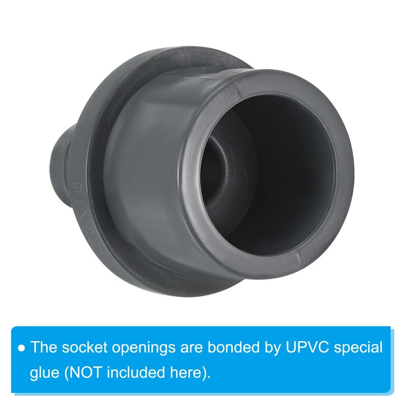 PATIKIL UPVC Reducer Pipe Fitting 32mm OD 16mm Barbed, 2