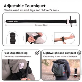 OUDQFCJ EMT Tactical Medical Scissors Set for Severe Outdoor Emergencies and Blood Loss Control Includes Tourniquet Tactical Pouch Ideal for Hunting and Hiking