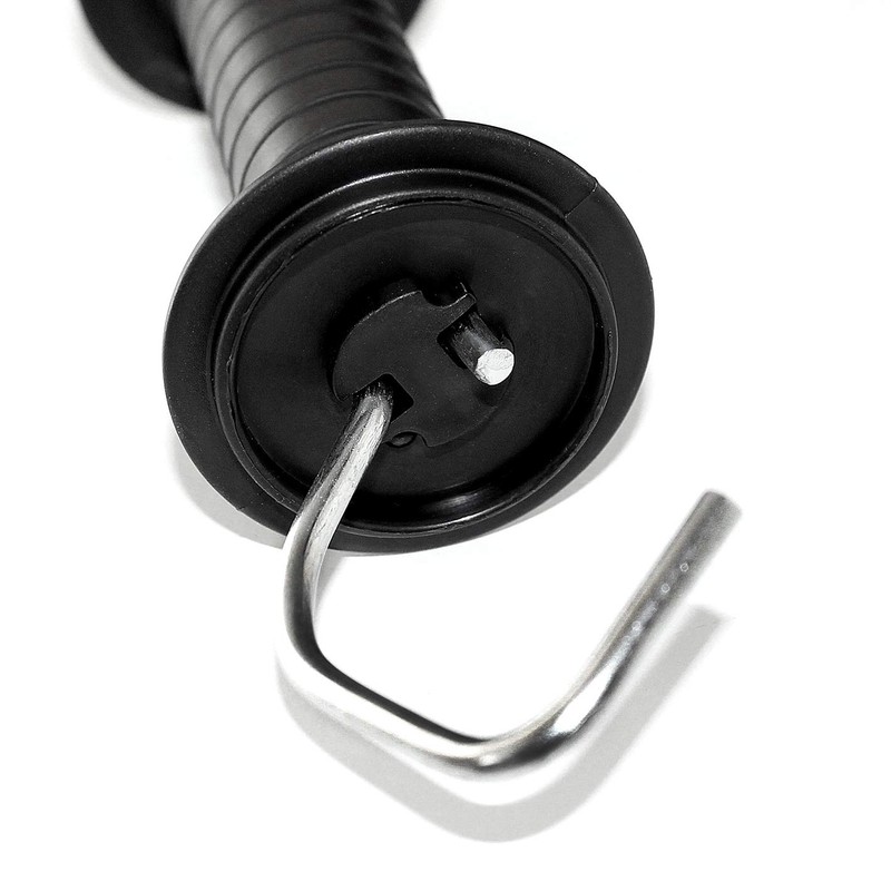 pack of 6 x LACME BLACK Gate Handles for electric