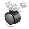 Multibao 4xPcs 1.5 Inch Castor Wheel Swivel Caster Plate Mounted