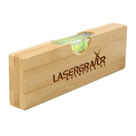 Spirit Level + Bottle Opener Made of Bamboo with Engraving | Customise Your Own Engraving