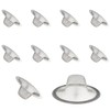 DGZZI 10PCS Stainless Steel Smoker Screen Cocktail Smoke Filter Accessories