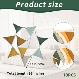 Bunting Children's Room, Bunting Garland, Outdoor Weatherproof, Muslin Cotton Fabric Bunting Garland, Baby Decoration Room, Baby Room Decoration, Wall Decoration, House Bed Decoration, Boy, Bunting