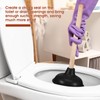 Lallisa Toilet Plungers with 18 Inch Long Wooden Handle Force