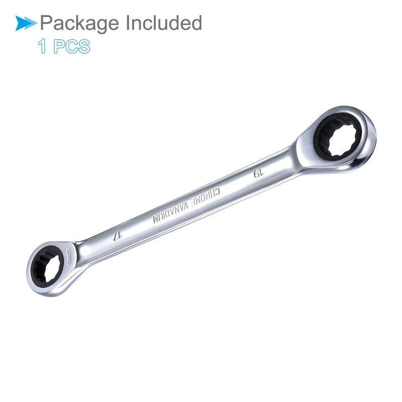 CoCud Double Box End Reversible Ratchet Wrench Metric 17mm x