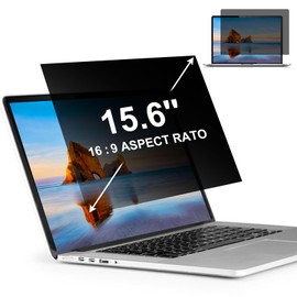 LILIONGTH 15.6 Inch 16:9 Laptop Privacy Screen Protector, Privacy Filter Screen Protector for 15.6 Inch Laptops, Anti-Peek and Glare Privacy Screen Protector for HP, Dell, ASUS