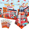 Fireman Tablecloths, 3-Piece Fireman Party Tablecloth Set - Fire Engine