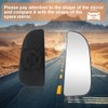 Senzeal Passenger Side Lower Mirror Glass Replacement for Dodge Ram