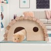GOTOTOP Wooden Hamster House, Small Animal Nesting Habitat DIY Hideout