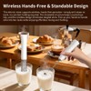 watchget Milk Frother Wand Handheld, Rechargeable Drink Mixer, 3-Speed Adjustable,