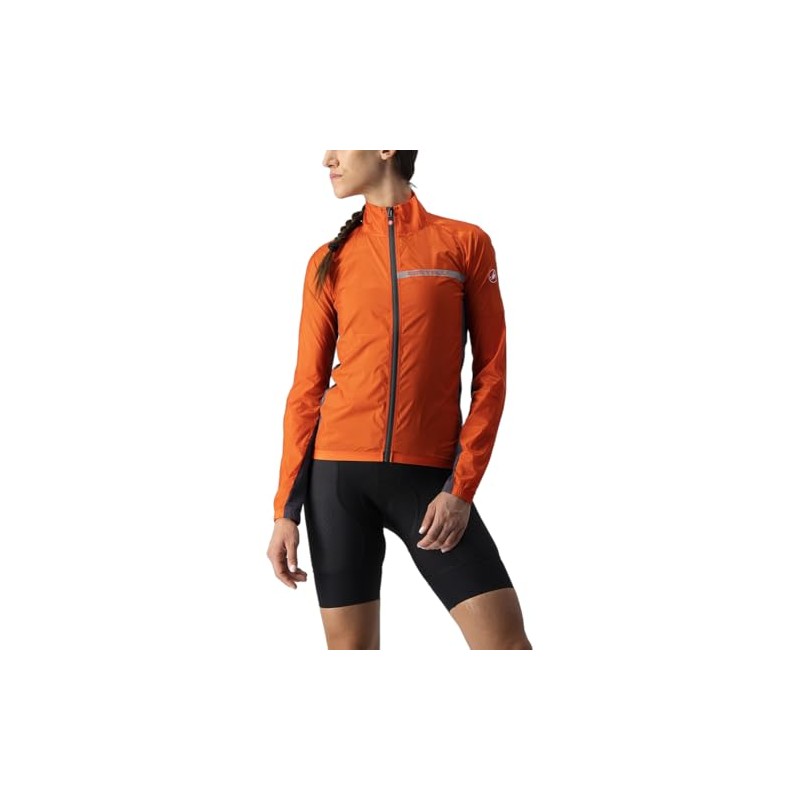 CASTELLI 4521529-656 SQUADRA ST. W JKT Giacca FIERY RED/DARK GRAY