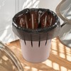 Oymlclivisa Bin Liners, 5L Small Black Bin Bags, 6 Rolls,