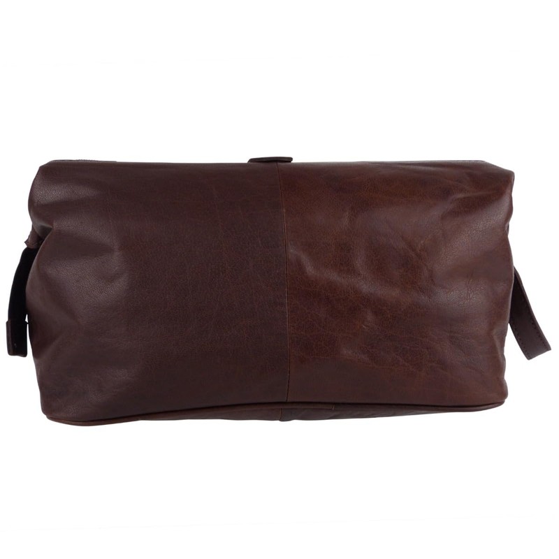 Rowallan of Scotland Mens Large Leather Wash Toiletries Bag -